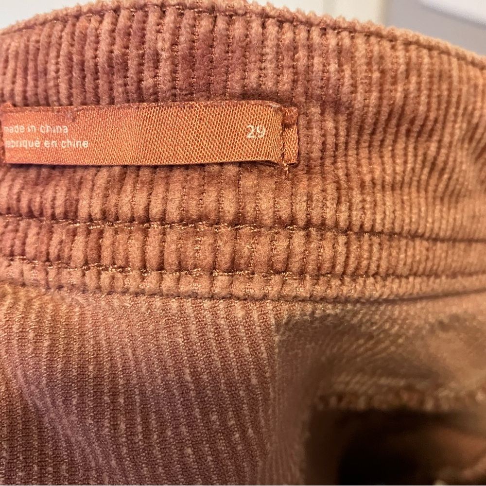 Pilcro Rose Slim Boyfriend Crop Corduroy Pants Size 29 - Picture 6 of 8